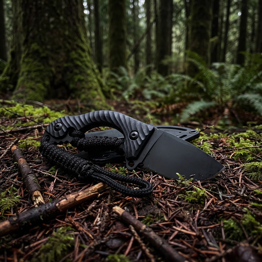 Bushcraft Knife Fixed - Coltello Fisso Compatto Portatile per Escursionismo